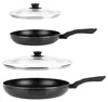 Vilde | Poêles 2 pcs avec couvercles en verre - Ø 24/32 cm Voir les images du produit 11