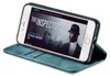 A smartphone in a flip case, displaying a movie poster on its screen. Produktbild-Vorschau