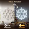 SALCAR 40cm Schneeflocken Deko Weihnachten, LED Produktbild-Vorschau 11