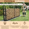 Kovový stojan na dřevo ke krbům 223cm x 25cm x 115cm Náhled obrázku produktu 3