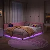 ProximaX Rosa Teddy-Fleece Bettgestell 140x200cm mit Produktbild-Vorschau 1