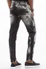 CD496 Herren Streetwear-Jeans mit Waschmuster Produktbild-Vorschau 3