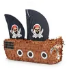 Relaxdays Pinata Piratenschiff, mit Stab & Maske, Produktbild-Vorschau 9