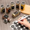 6er Set Gewürzdosen, 120ml eckige Gewürzgläser aus Glas, Produktbild-Vorschau 2
