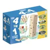 Dřevěné zahradní hry Grasshopper 4 v 1 Kubb/Domino/Jenga Náhled obrázku produktu 1