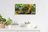 Wanduhr Uhr Wandbild Leinwand 60x30 Foto geometrische Produktbild-Vorschau 3