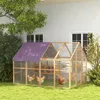 PawHut Kippenhuis, 5,2 m², afmetingen ongeveer 2,8 x 1,8 x Productafbeelding-voorbeeld 2
