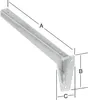 Staffa a L Vormann 380 mm zincata Anteprima dell’immagine prodotto 2