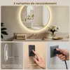 S'AFIELINA miroir salle de bain LED 60 cm rond, tactile, Voir les images du produit 10