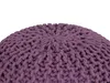 A close-up view of a knitted pouf. Náhled obrázku produktu