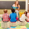 COSTWAY Set de 3 tabourets pour enfants, Coussin de sol Voir les images du produit 2