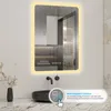 LED Spiegel mit Uhr 60×80cm 3 Lichfarbe dimmbar Memory Produktbild-Vorschau 3