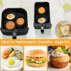 BYKITCHEN Airfryer Silikonform Eierform,3 Stück silikon Produktbild-Vorschau 6