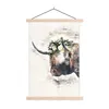 MuchoWow® Textilposter Scottish Highlander - Blumen - Produktbild-Vorschau 1