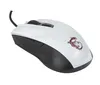 A white and black gaming mouse with a red MSI dragon logo. Produktbild-Vorschau