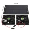 Ventilatore doppio ad energia solare con pannello solare da Anteprima dell’immagine prodotto 4