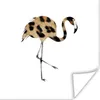 MuchoWow® Poster Flamingo - Vogel - Panther Druck 50x50 cm Produktbild-Vorschau 1
