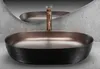 Rea Aufsatzwaschbecken Cleo 61 Oval Brush Copper Black Produktbild-Vorschau 5