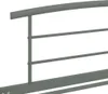vidaXL Bettgestell Grau Metall 90x200 cm Produktbild-Vorschau 4