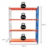 Bauhus Moduł Dodatkowy Regału Magazynowego 200x200x60 cm Podgląd zdjęcia produktu 3