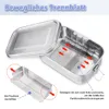 Nerezová krabička na desiatu, bento box, obedár s objemom Náhľad obrázku produktu 4