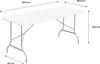 sweeek - 2er Set Klappbarer Partytisch aus Kunststoff 180cm Produktbild-Vorschau 7
