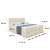 ALTDECOR Boxspringbett mit Fußteil, H3 Matratze und Topper Produktbild-Vorschau 6