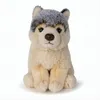 A plush toy wolf is sitting on a white background. Podgląd zdjęcia produktu