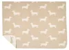 Cubrecolchón Cawö "We Love Dogs" - Dachshund, color beige Vista previa de la imagen del producto 6