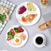 RyanPack Zuckerrohr Bagasse Teller 3 geteilt 26 cm Weiß – Produktbild-Vorschau 7