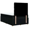 Boxspringbett mit Matratze Schwarz 120x200 cm Stoff Produktbild-Vorschau 6
