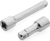 Two chrome-plated socket wrenches extenders are shown on a white background. Anteprima dell’immagine prodotto