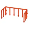 An orange plastic fence-like structure with multiple posts. Produktbild-Vorschau