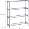 Wewnętrzna półka na rośliny - 4 poziomy - HxWxD: 106x91x28 Podgląd zdjęcia produktu 4