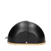 A black bread bin with a wooden base, shown from the side against a white background. Produktbild-Vorschau