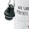 Mr. & Mrs. Panda Trinkflasche Milch Keks - Weiß - Geschenk, Produktbild-Vorschau 2