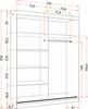 2er-Set Schwebetürenschrank Schrank Kleiderschrank mit zwei Produktbild-Vorschau 7