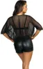 V-9153 šortky čierne S, Verfü hrerische Wetlook-Shorts Náhľad obrázku produktu 5
