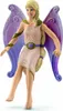 A figurine of a fairy with purple wings and a pink dress. Náhľad obrázku produktu