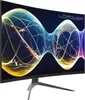 A curved computer monitor displaying abstract colorful graphics, with the brand logo visible. Náhled obrázku produktu