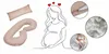 Coussin de grossesse en C pour dormir et allaiter avec Voir les images du produit 13