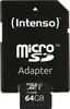 SD MicroSD Card 64GB Intenso SD-HC UHS-I retail Produktbild-Vorschau 2