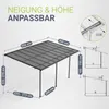 Juskys Terrassenüberdachung Borneo 5,5 x 3 m – Aluminium Produktbild-Vorschau 5