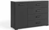 Wohnzimmer-Set "C" Futura schwarz Produktbild-Vorschau 2