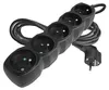 Prodlužovací kabel 3 m / 5 zásuvek / černý / PVC / 1 mm2 Náhľad obrázku produktu