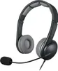 A black and grey SPEEDLINK SONID Stereo Headset with a microphone is shown against a white background. Produktbild-Vorschau