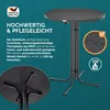 Klappbarer Stehtisch rund höhenverstellbar Ø 70 cm, 110 cm Produktbild-Vorschau 7