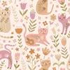 ESTAhome behang katjes paars, roze en beige 50 x 900 cm Productafbeelding-voorbeeld 7