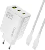 DUDAO Dudao A29CEU Adapter 65Watt 2xUSB-C 1xUSB-A (1m USB-C Produktbild-Vorschau 1