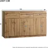 MODFU Sideboard Holz,Kommode mit 3 Türen und 3 Produktbild-Vorschau 9